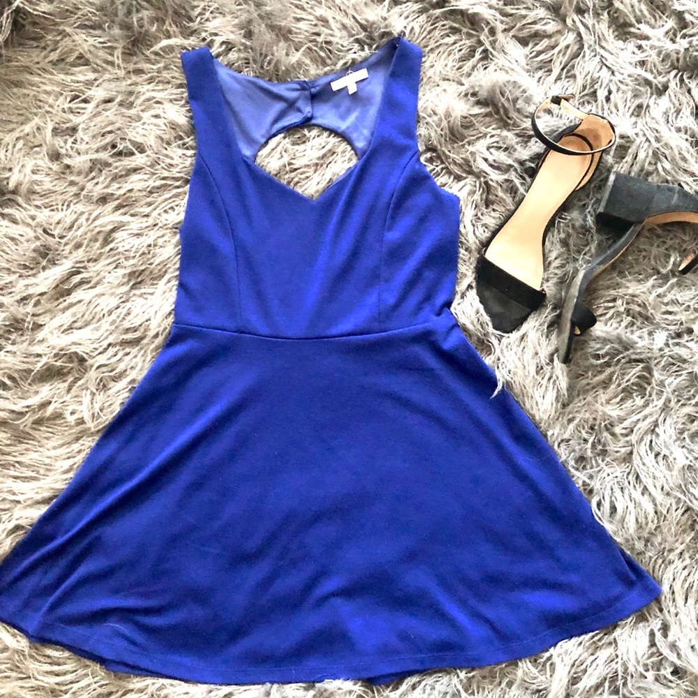 Blue cocktail dress